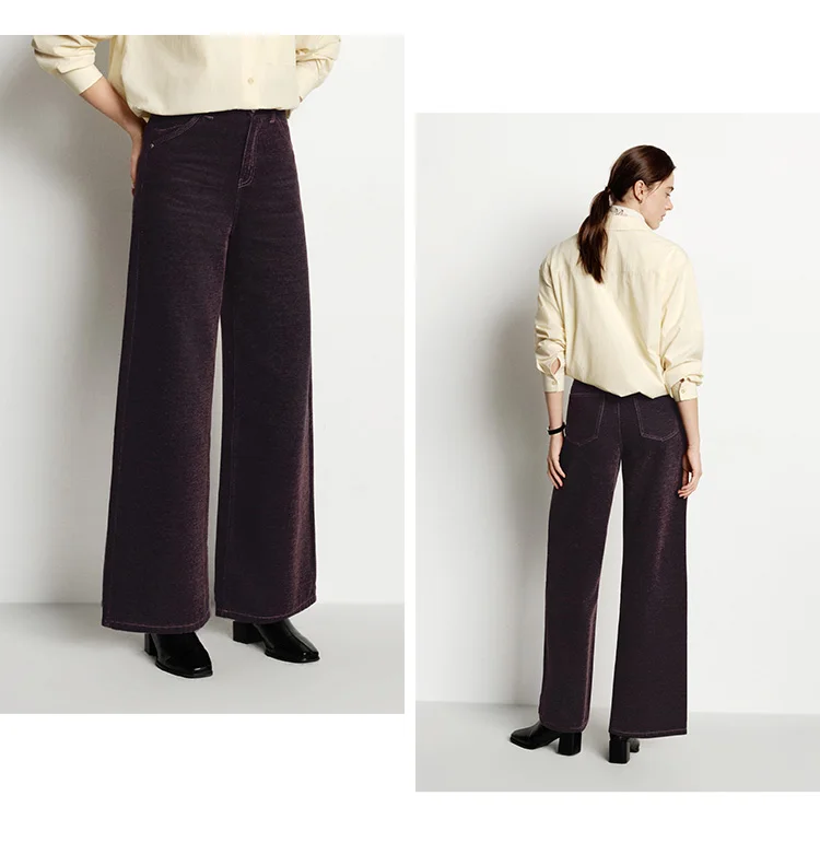 vinteroutfit med fleeceforet denim