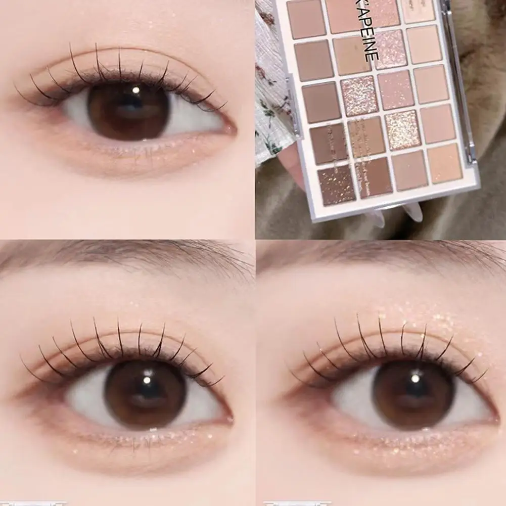 9/20Colors Coral Glitter Eyeshadow Makeup Pink Rose Eye Shadow Palette Low Saturation Nude Brown Matte Eyeshadow Cosmetics