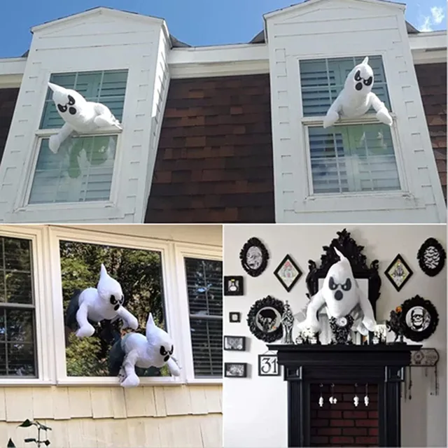 Ghosts Crashing Window Halloween Horror Ghosts Decor Masquerade Scary Party Cosplay Props For Outdoor Indoor Window Decorations - Image 5