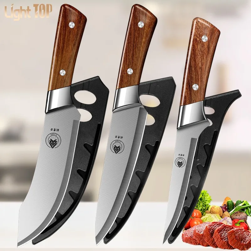 

Professional Japanese Knife Multifunction Butcher Knives BBQ Cutter Chef Knives Meat Fish Slicing VegetablesCutter Cleaver Knife