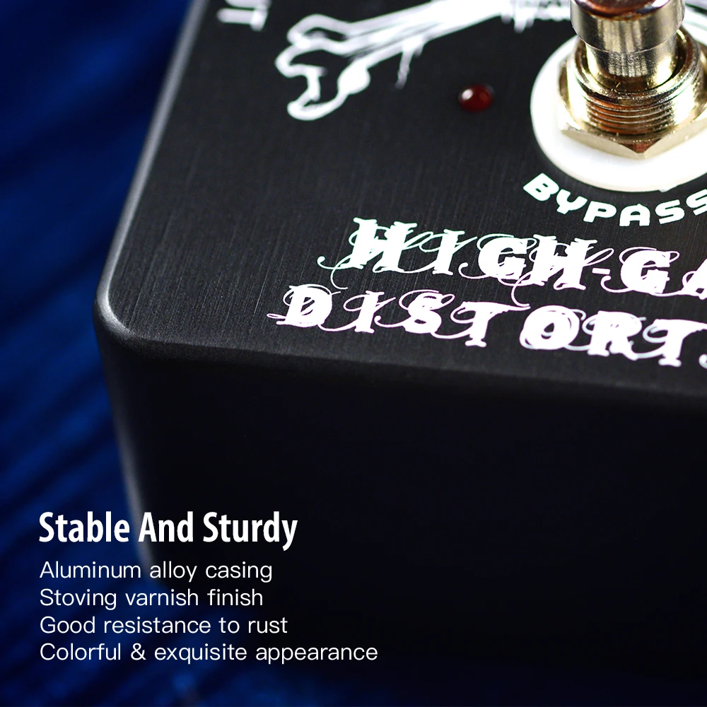 JOYO JF-04 HIGH GAIN DISTORTION Guitar Pedal from Blues Rock Crunch to Snarling