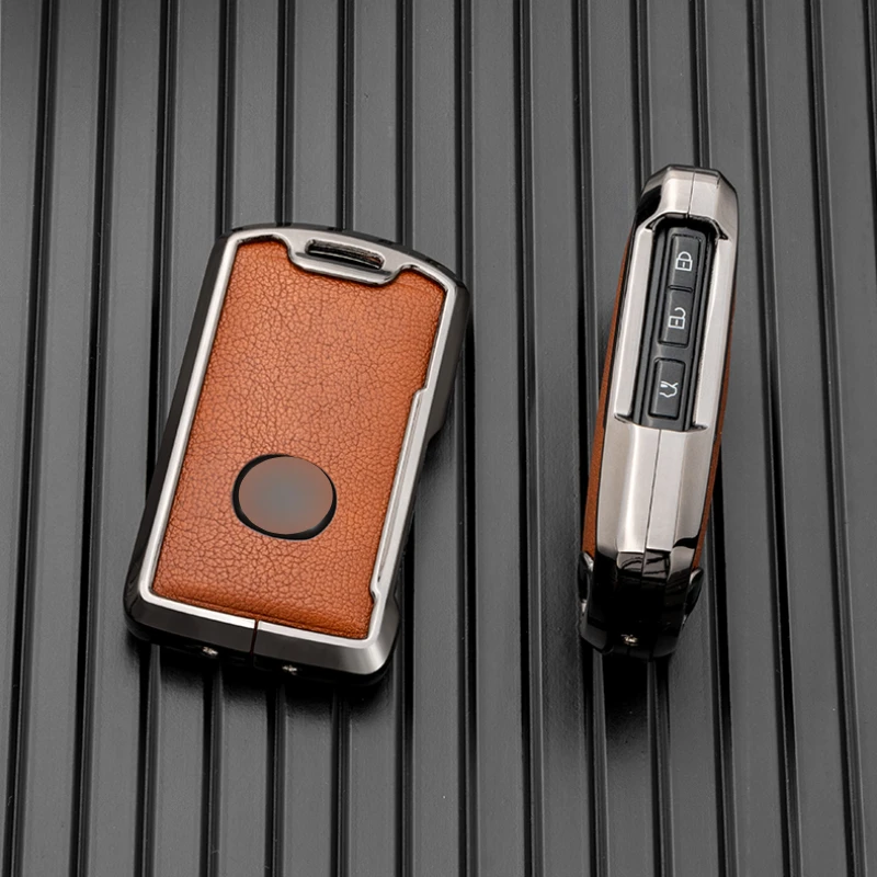 Zinc Alloy Leather Car Key Cover Case for Mazda 3 Alexa CX-30 CX30 CX5 CX 5 CX-5 CX8 CX9 CX4 2019 2020 Auto Accessories - S26af4b4d118248619f2f4219f8bf3b2dr