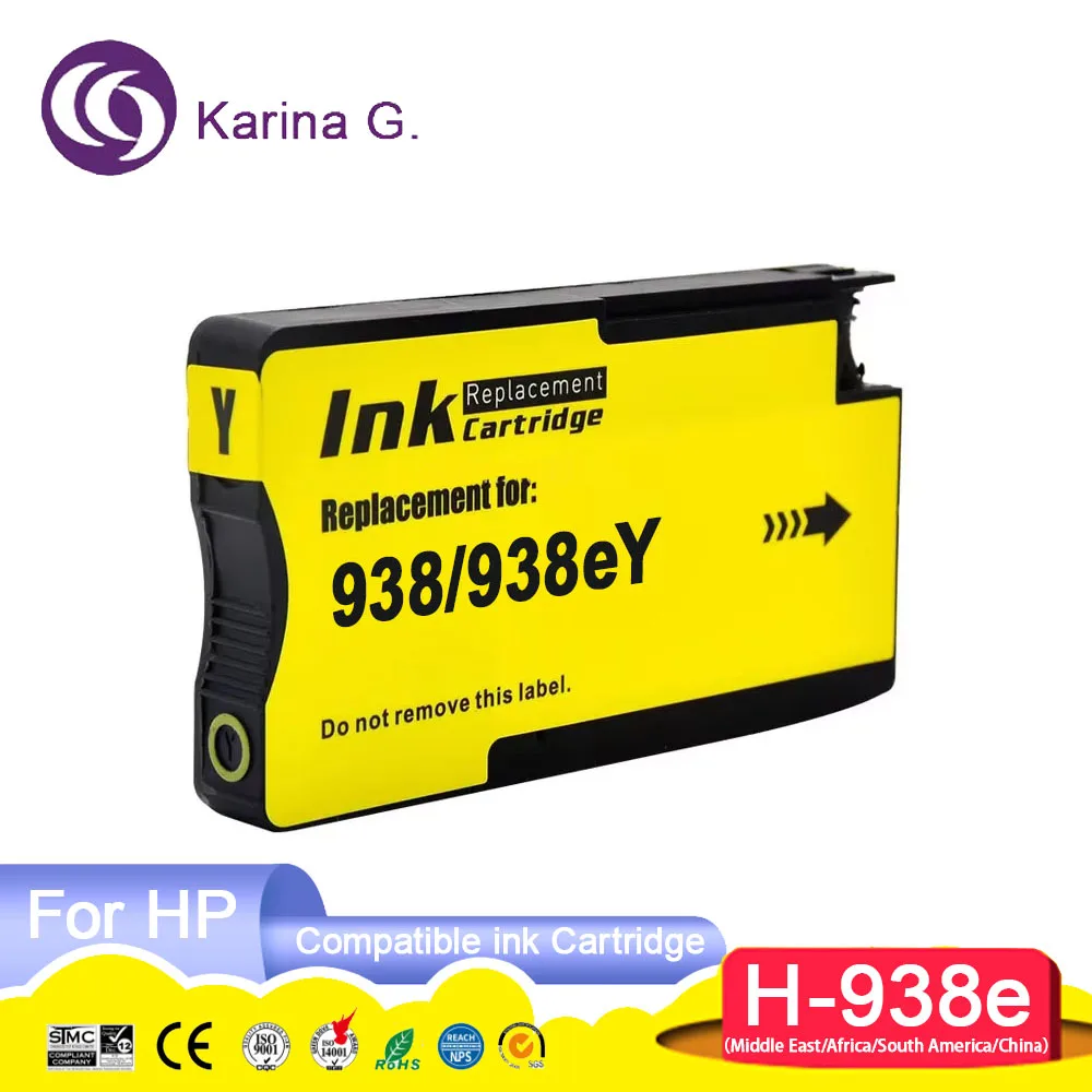 For 938e 938 Premium Color Compatible Inkjet Ink Cartridge for OfficeJet 9110b