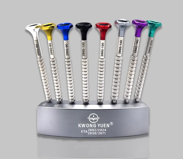스테인레스 스틸 시계 스크루 드라이버, ETA2892 무브먼트, 0.6-2.0mm