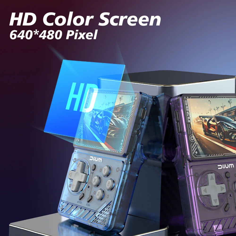 Open source D-R28S Handheld Game Console 3.5inch android11 portable retro arcade 3D dual system classic video game 10+ Simulator