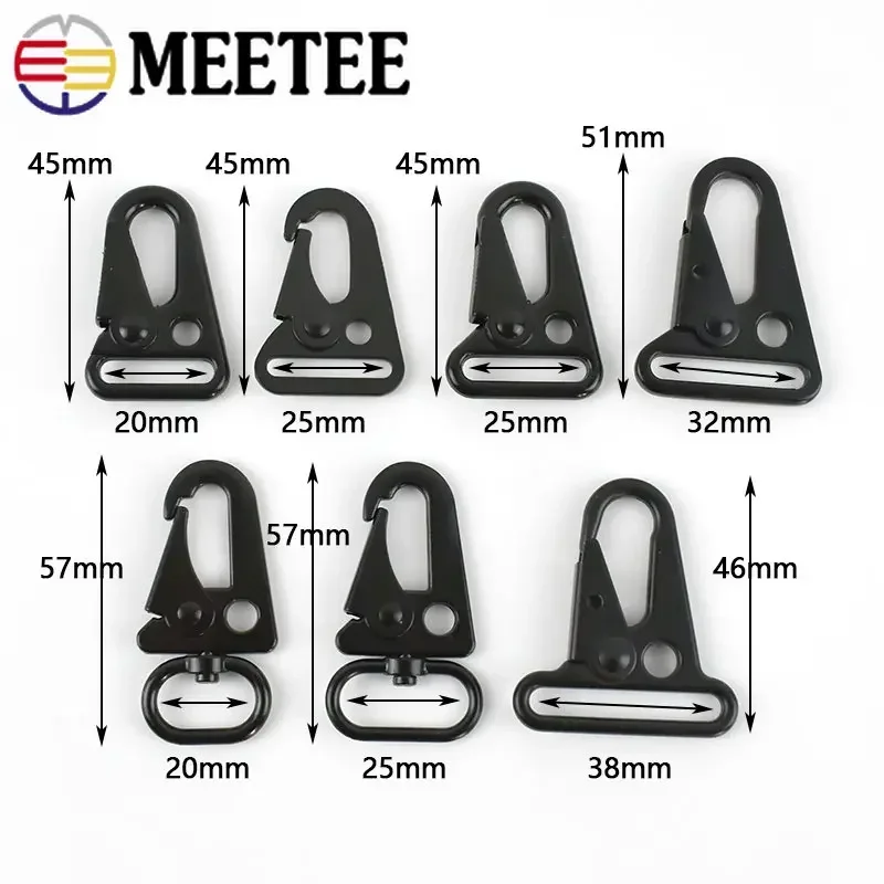 Metal Buckle Carabiner Clip Webbing Backpack Strap Trigger Snap Hook Belt Outdoor Keychain Hanging Climbing Tool 5/10Pcs
