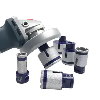 다이아몬드 드릴링 핑거 밀링 비트, 20mm, 25mm, 32mm, 35mm, 40mm, 45mm, 50mm, 68mm 쉐이핑 그라인딩, 세라믹 타일, 화강암 확대 베벨 구멍 톱