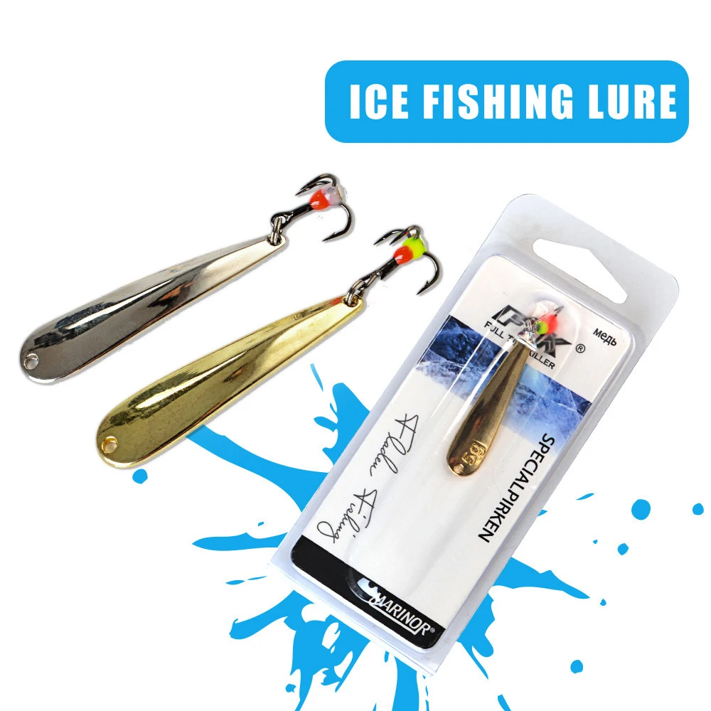 

FTK 8027 aluminum alloy ice fishing hook, gold and silver treble hook, wear-resistant and corrosion-resistant