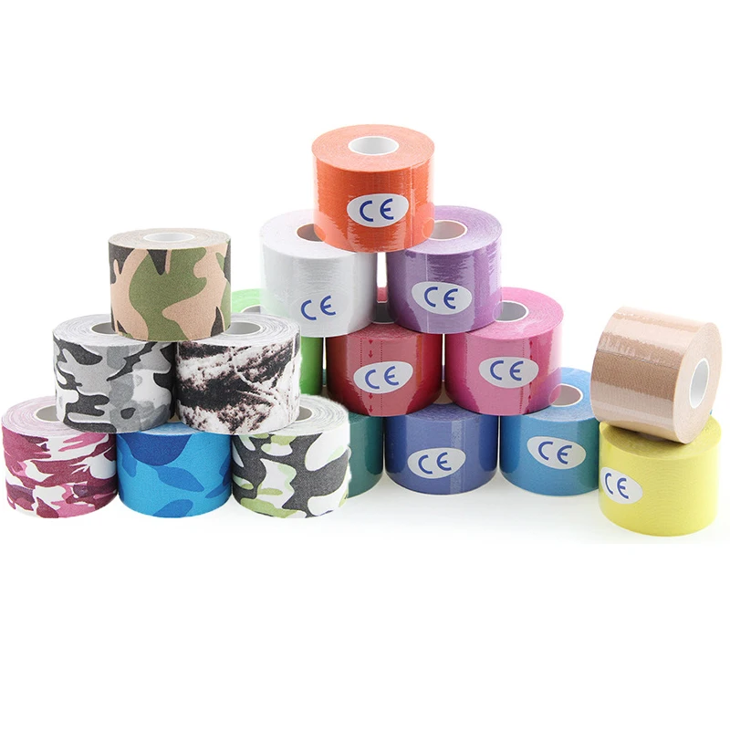 

2.5/3.8cm*5m Kinesiology Tape Waterproof Muscle Bandage Elastic Wrap Tape Self Adhesive Sports Bandage For Finger Ankle Knee