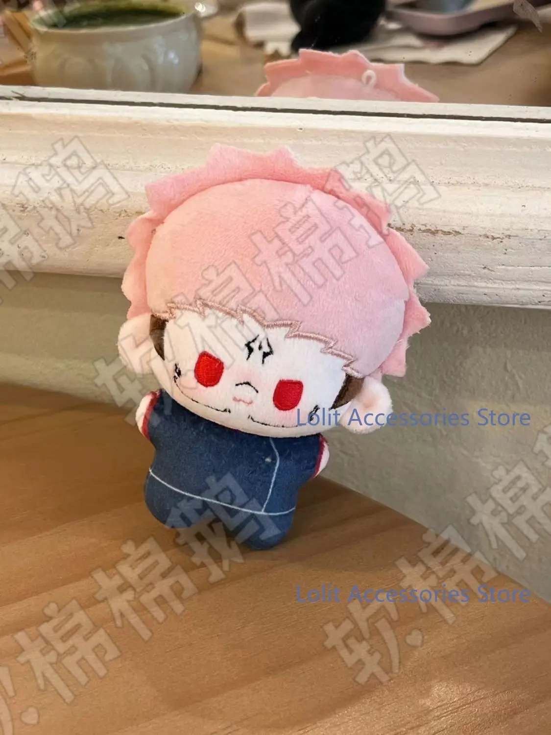 Jujutsu Kaisen Ryomen Sukuna Anime Printed Nunu Body Cotton Padding Cosplay 10CM Plush Doll Pendant Backpack Plushies Keychain
