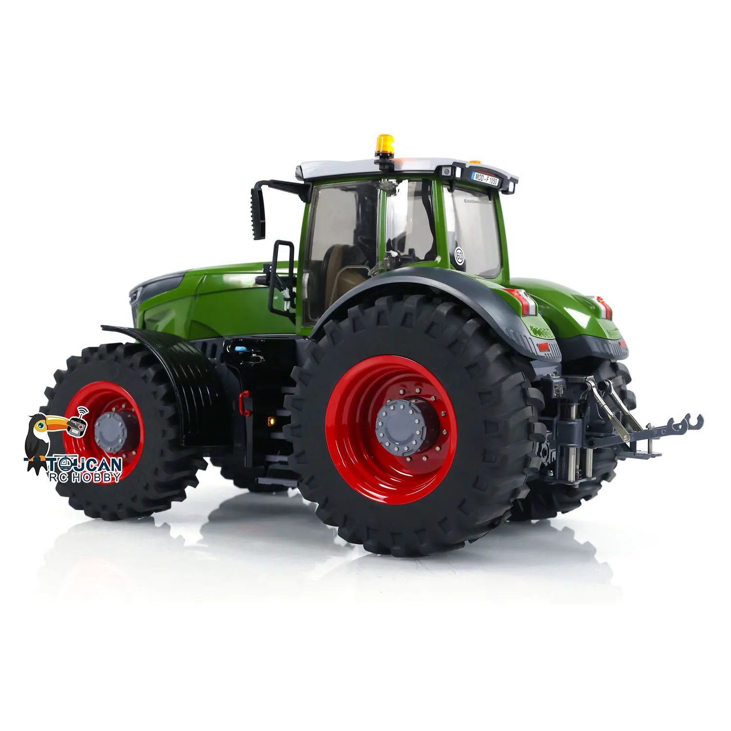 RTR LESU 1050 RC 1/16 Tractor 4X4 Assembled Painted Metal Chassis Model with Light Sound Differential Lock Cabin ServoToy 3