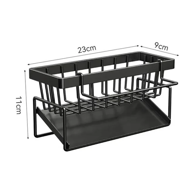 Stainless Steel Sponge Holder for Kitchen Sink – Self-Draining Organizer 6