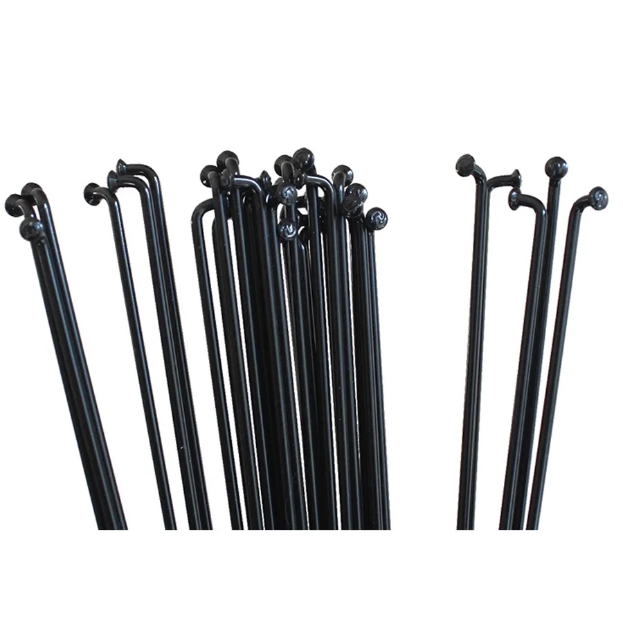36 Rayons De Vélo Universels En Acier Carbone Noir - 14G, Longueur 125 Mm, Avec Écrous - Pour Réparation Ou Customisation De Roues