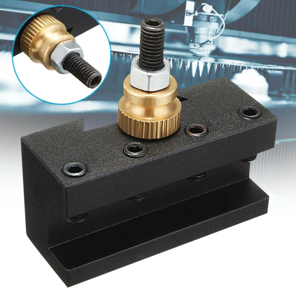 Mini Lathe 1/4"-1/2" Turning Tool Holder Kit For CCMT TCMT Milling Inserts Quick Change Post Facing Milling Tool Stand