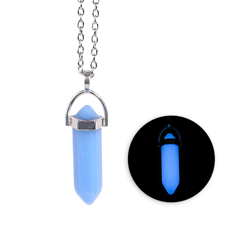 Pendentif En Pierre Précieuse Naturelle – Forme Hexagonale Pointue – 13x21 Mm – Pour Reiki Et Chakras – Couleurs Assorties