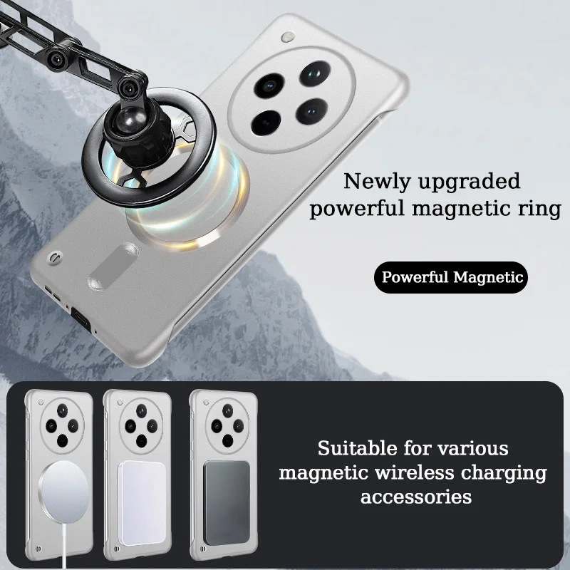 Luxury Magnetic Magsafe Wireless Charging Phone Case with Protective Bumper