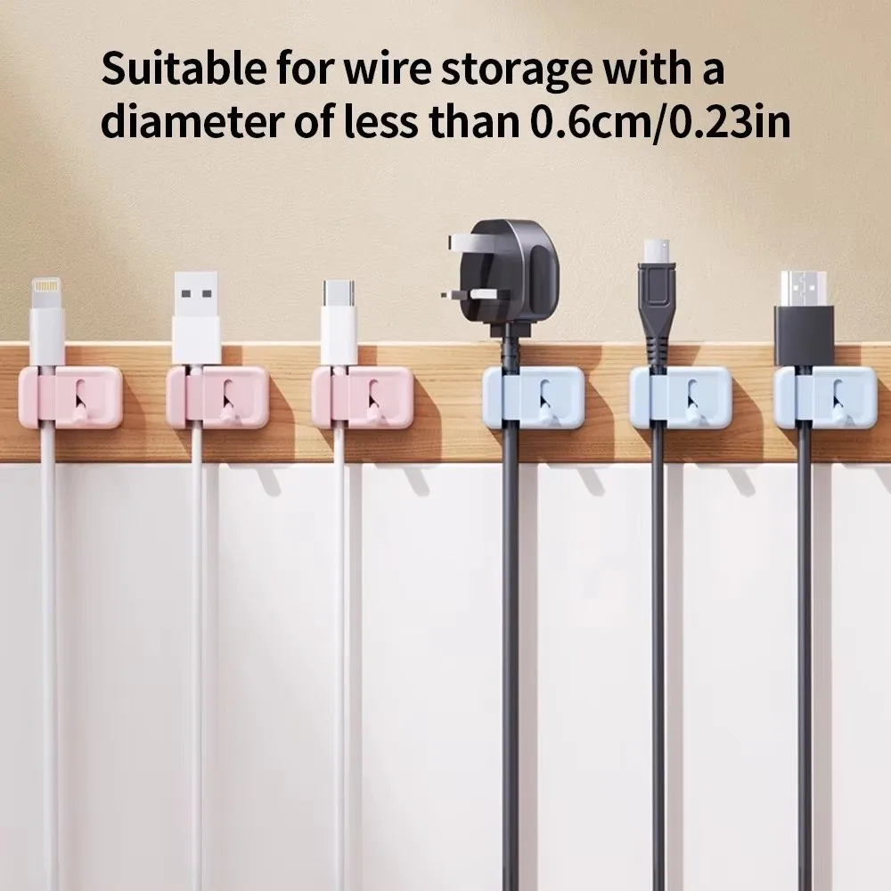 드릴 없이 설치하는 책상 케이블 정리대 간편 고정 코드 정리 클립 케이블 정리..