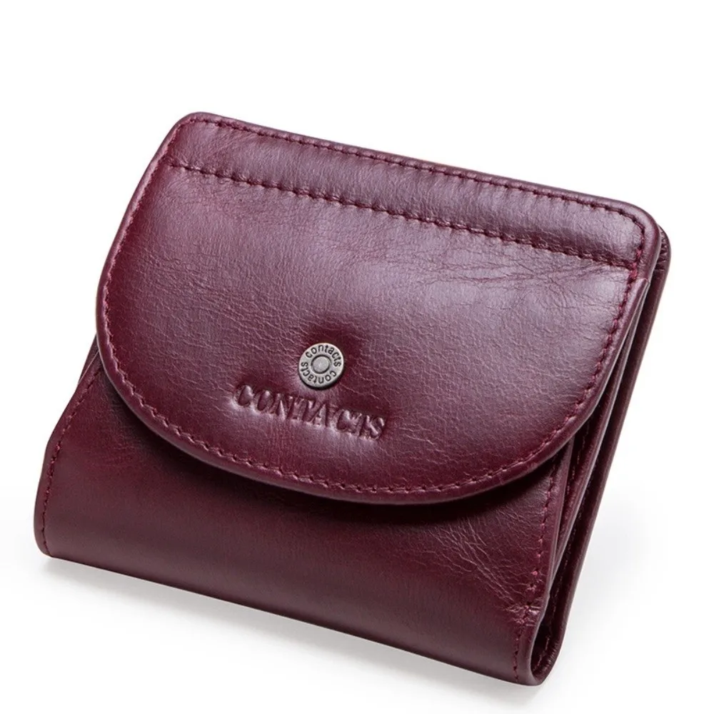 Elegant Genuine Leather Wallet and Clutch – Luxurious Retro Design with Large Capacity