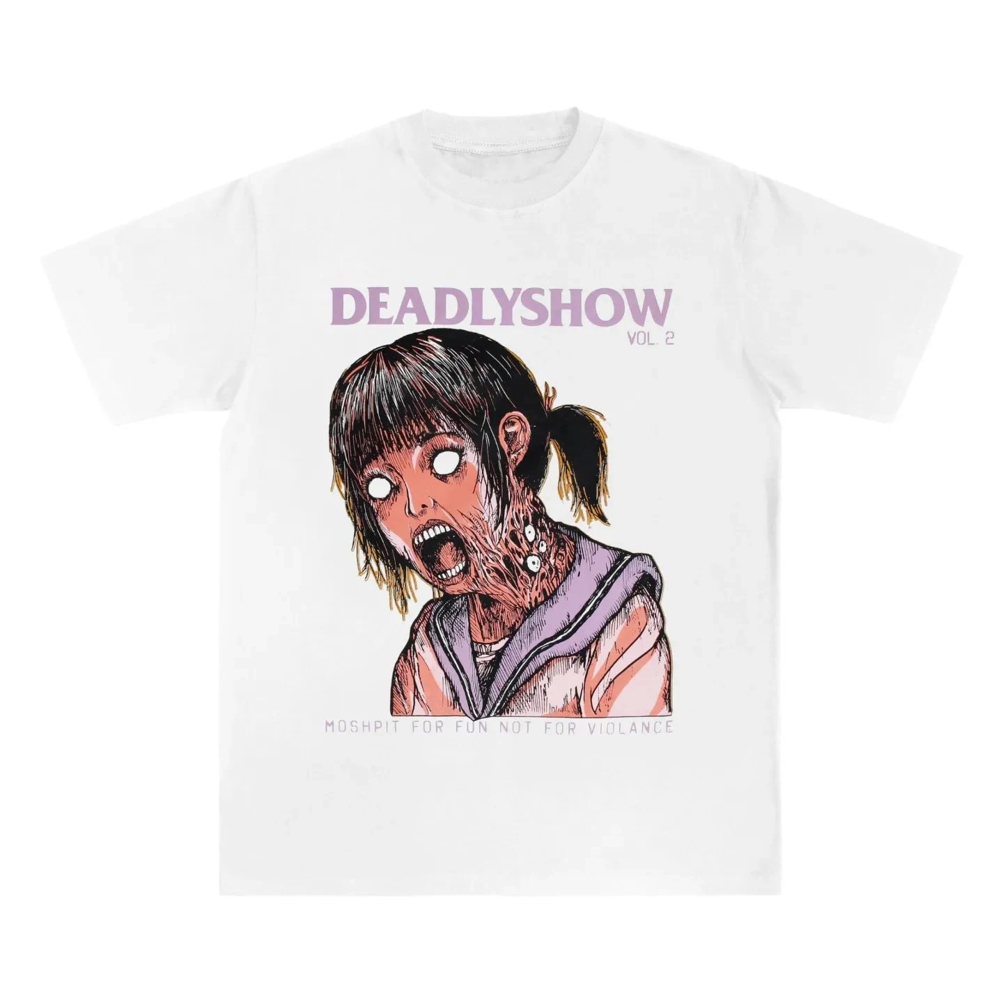 

Y2K Streetwear Cartoon Print Graphic T Shirt Oversized Women Gothic Loose Round Neck Cotton Short Sleeve Tops 2000s Tee