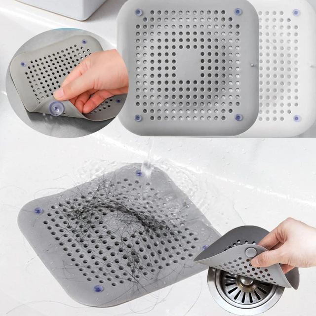 Bathroom Sink Strainer Hair Catcher  Silicone Household Strainer Tool -  Kitchen Hair - Aliexpress