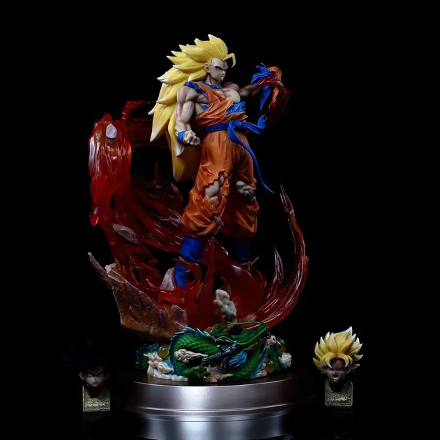 30cm Goku Dragon Ball GK Figura Filho Goku Figuras de Ação Cabeça Dupla PVC  Anime Estatueta Modelo Coleção Ornamento Boneca Presentes Brinquedos -  AliExpress