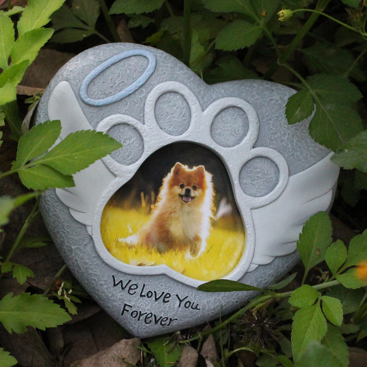 Pet Tombstone-Suitable for Missing Cats/Dogs, Compassionate Gifts, Garden Stone Statues, Suitable for Outdoor Gardens, Lawn