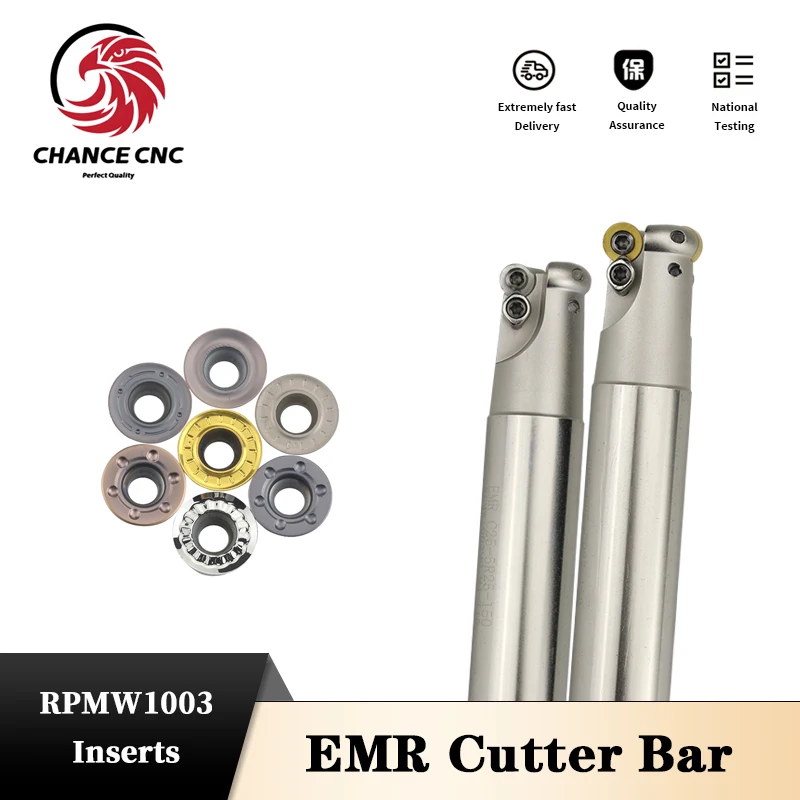 EMR 4R/EMR 5R 커터 바 밀링 커터 120-250mm 밀링 공구 홀더 카바이드 인서트 용 페이스 밀링 커터 RPMT08T2 RPMT1003