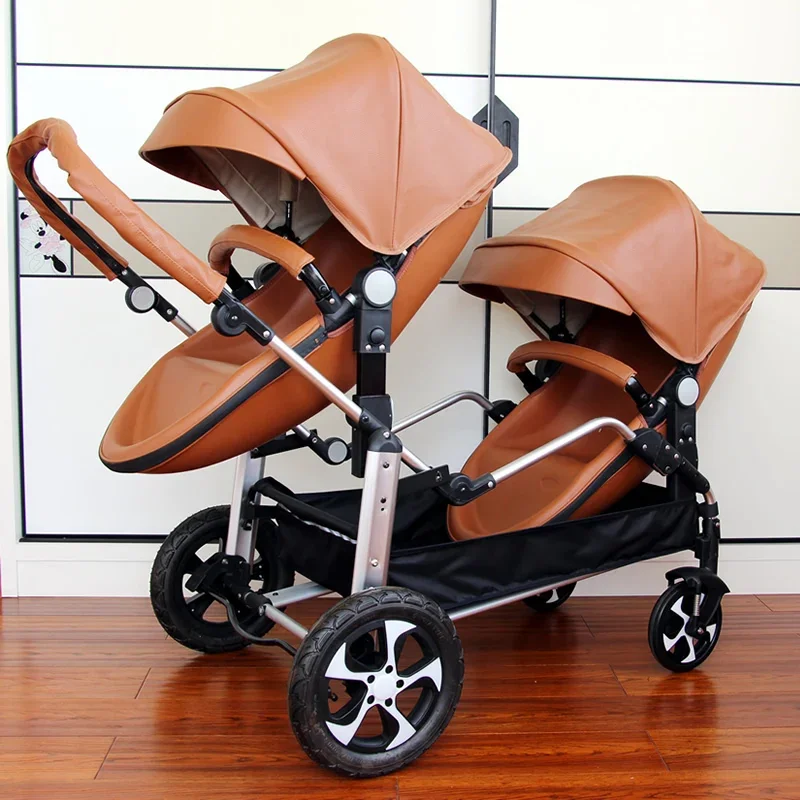Twins baby stroller 2 in 1 Shell double stroller Folding pram