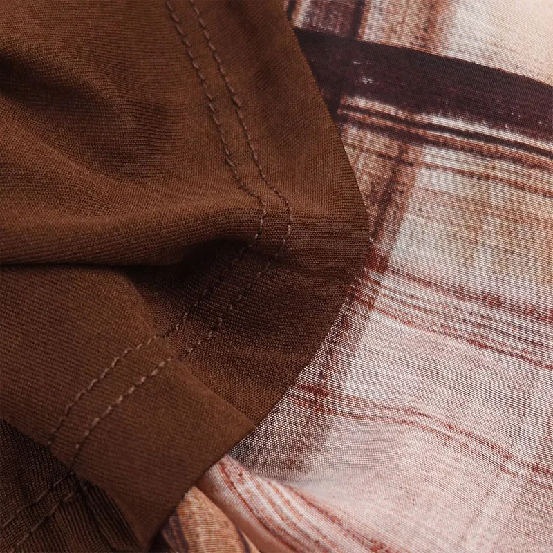 Chic Elegant Check Long Skirts For Women Fashion 2025 New Vintage Printed Midi Skirt High Street Casual Holiday Skirts Mujer