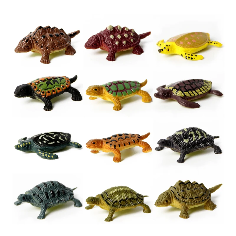 Turtle and Tortoise Action Figure Playset - Sea and Marine Animal Toy Collection