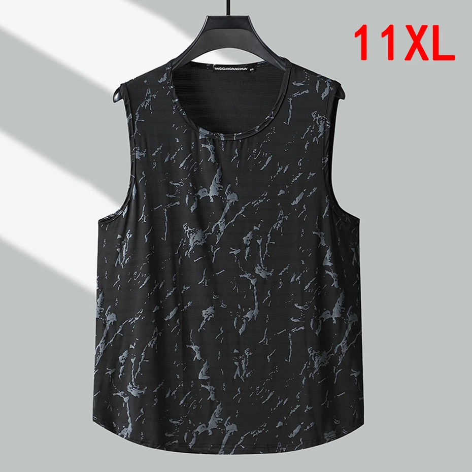 Summer Cool Tank Tops Men Plus Size 10XL 11XL Summer Vest Fashion