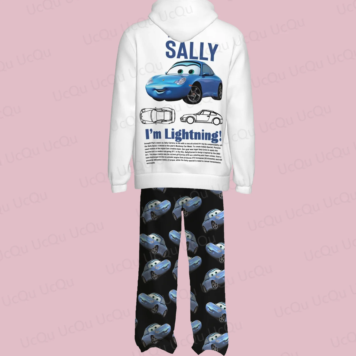 2025 The Cars Lightning McQueen&SALLY Autumn and winterHoodie With