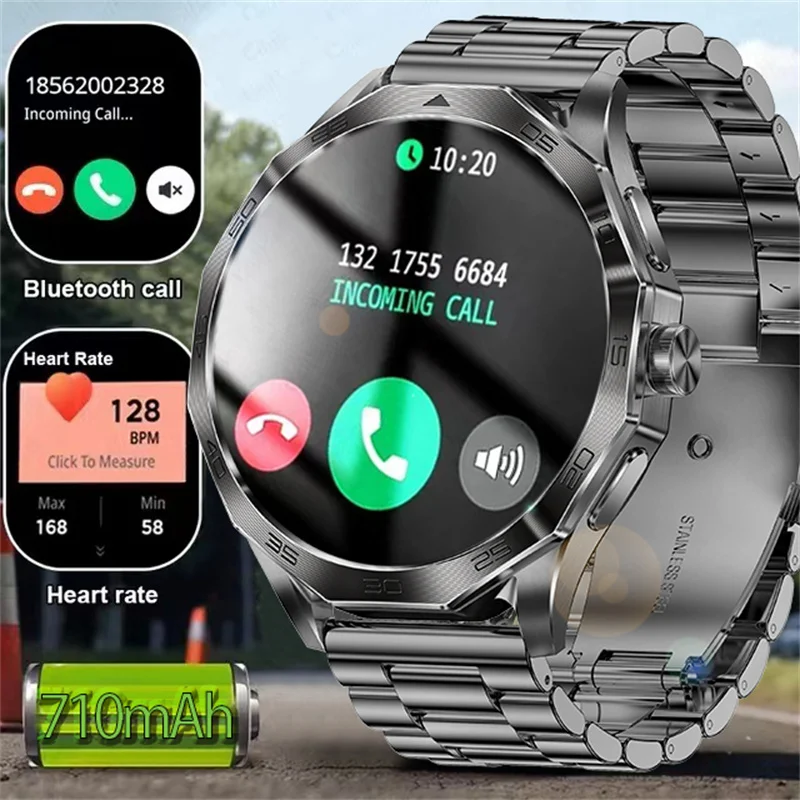 

Мужские смарт-часы с Bluetooth, 2024 дюйма, 1,85 мАч