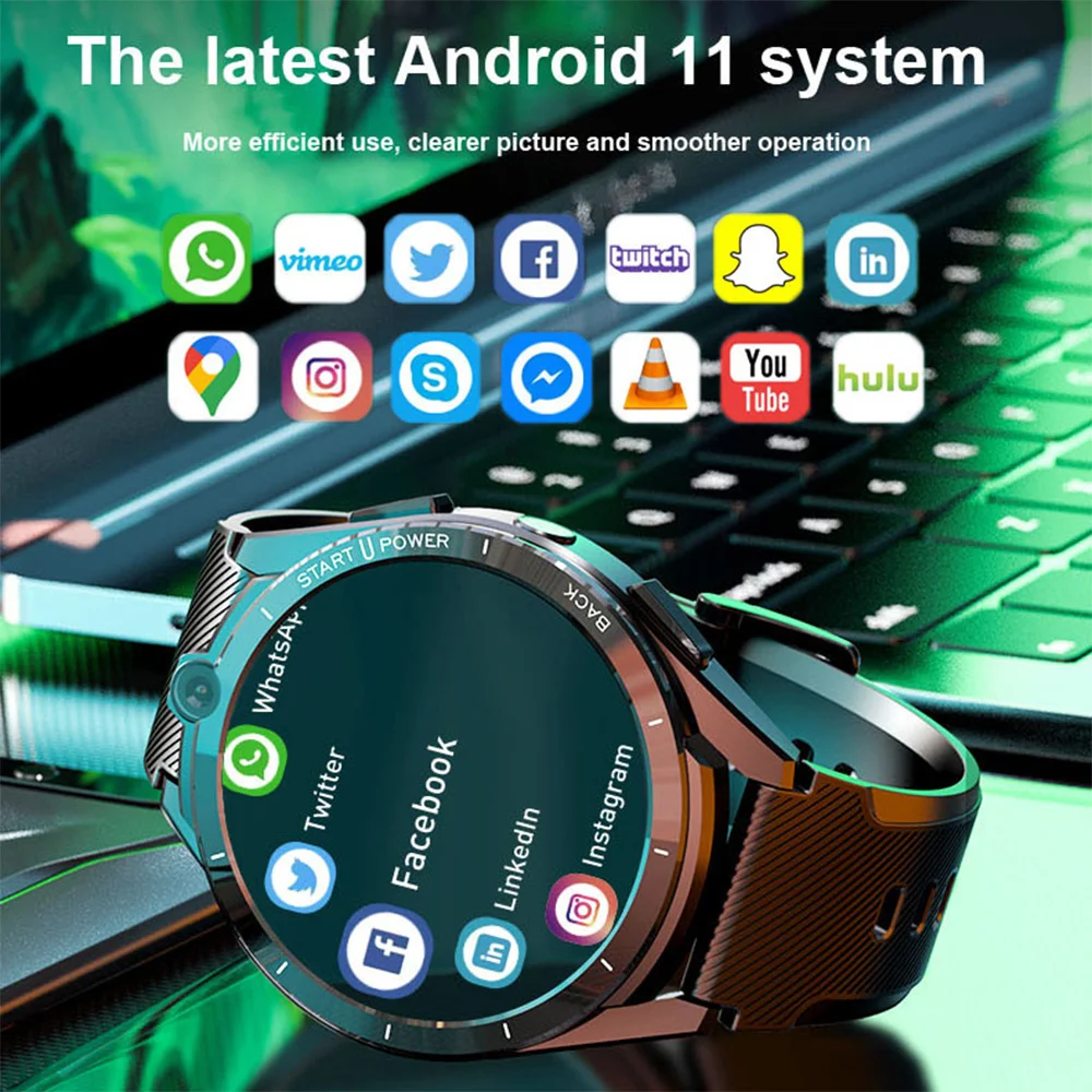 2022 ο ȵ̵ 11 OS 6GB RAM 128GB ROM Smartwatch UMS312 PAR2822  CPU ī޶ HD ÷ 4G LTE SIM ȭ Ʈ ġ