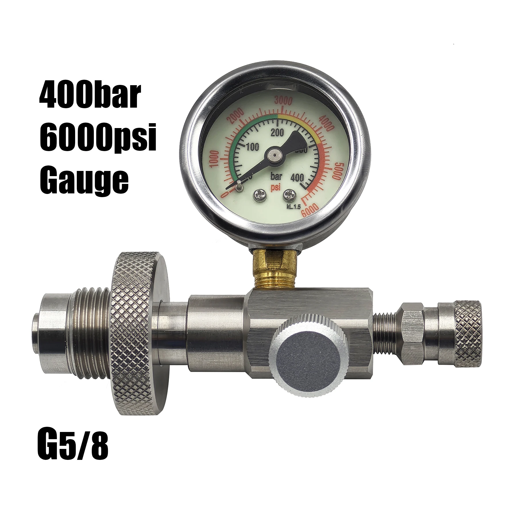 Réservoir D'air PCP 4500psi – Station De Remplissage – Tuyau Inox 24″ – Acecare – Neuf