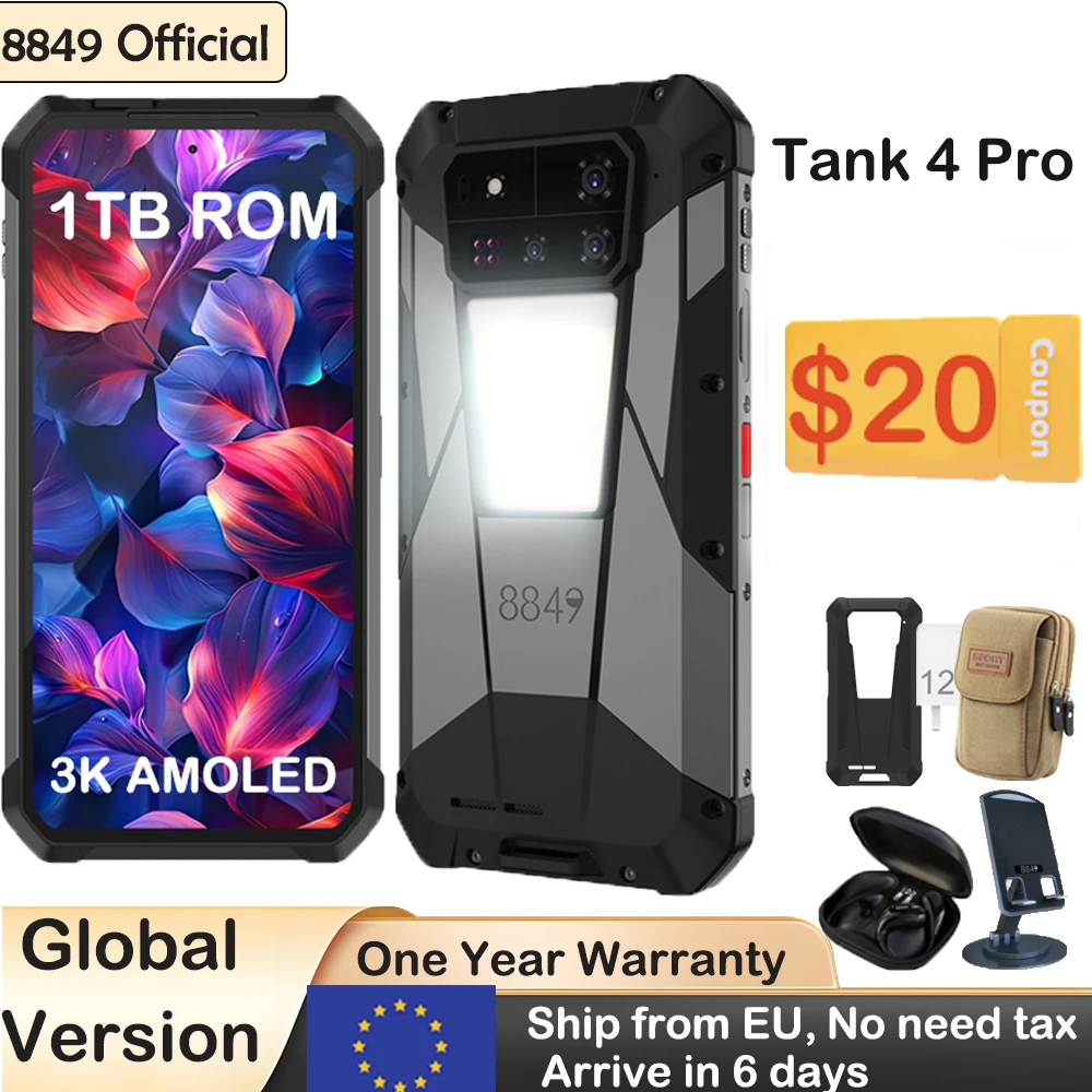 Unihertz TANK4 PRO 18GB 1TB上位版 Unihertz TANK4 PRO 18GB 1TB上位版 Unihertz Tank 4 Pro 6.73