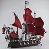 Pirates The Black Pearl And Queen Anne's Revenge Ship Building Block Model Assemble Bricks Toys Kids Gifts Fit MOC 4195 4184 Set 3