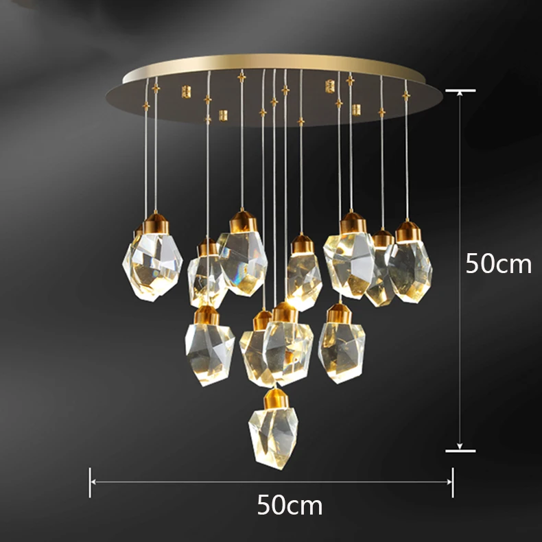 Description Picture 6 of itemhome decorationPendant lights, luxury crystal living room chandelier, dining room Pendant lamp, ceiling light, indoor lighting