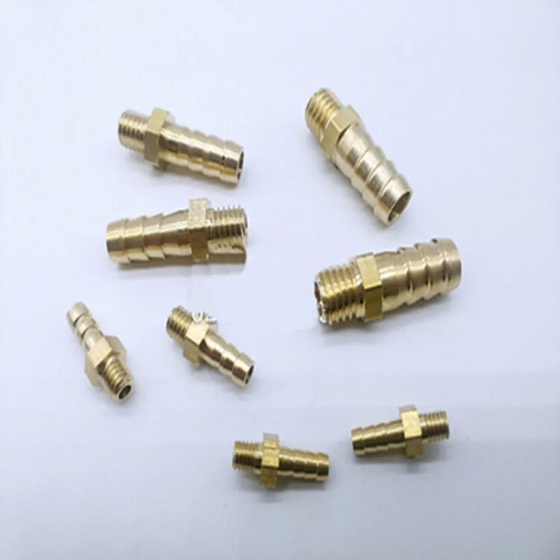 Xianglaa-Connettore del tubo dell'acqua, 4 millimetri 6 millimetri 8mm 10mm 19 millimetri Barb coda 1/8 1/4 1/2 3/8 Filetto femmina connettore di rame, flessibile in ottone Fitting Adapter, Acce
