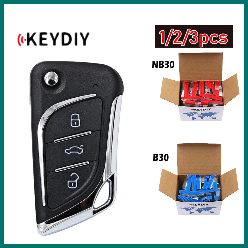 

1/2/3pcs KEYDIY B30 NB30 Universal KD Remote Key 3 Buttons Multi-functional Car Remote Key for KD900 URG200 KD200 Mini KD-X2