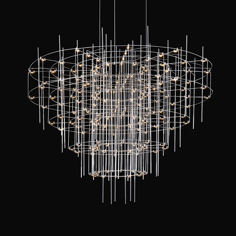 Living room pendant lamp restaurant lamp designer creative villa hall starry sky clothing store firefly pendant