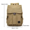 New High Quality Canvas Men Backpack Large Shoulder School Bag Rucksack For Boys Travel Fashion Camping Bags Fashion Simple Bags 2