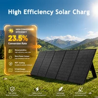 Kit de panneau solaire portable pliable 300W, étanche, chargeur de secours solaire d'urgence pour le camping, la station d'alimentation RV, la vie hors réseau 2