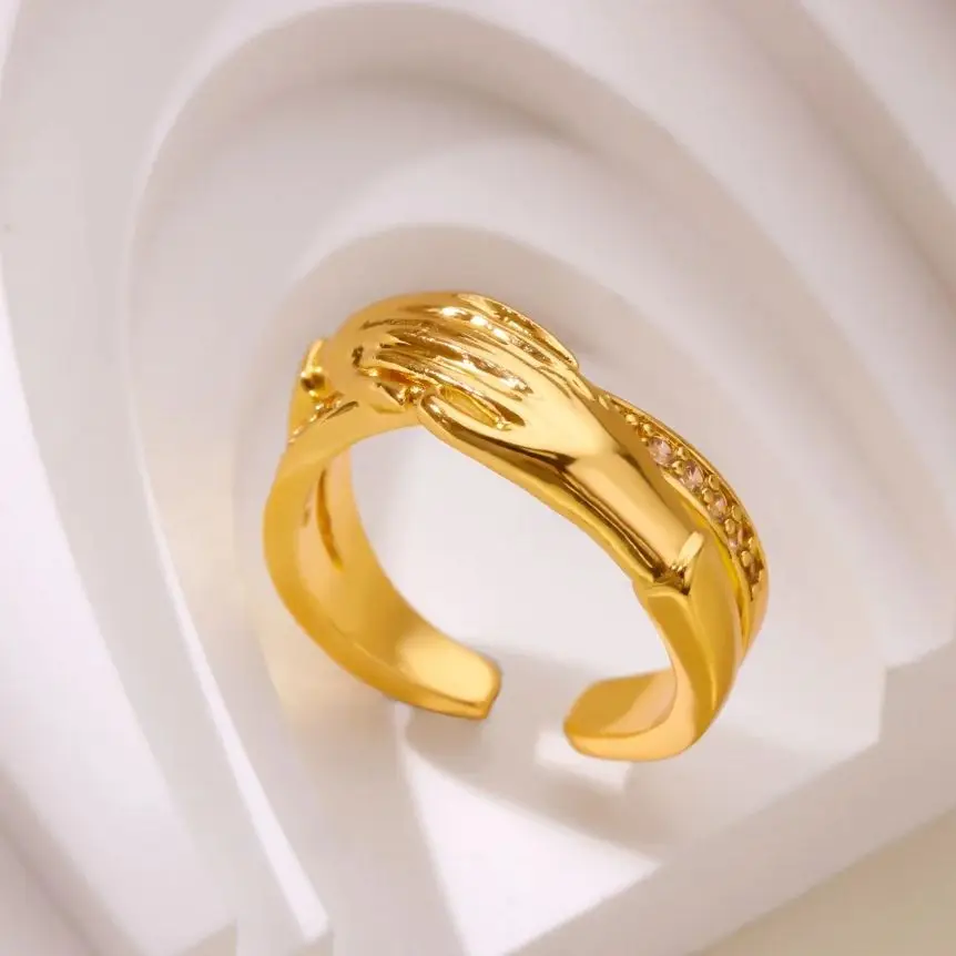 Zircon Couple Ring Wedding Aesthetic Jewelry