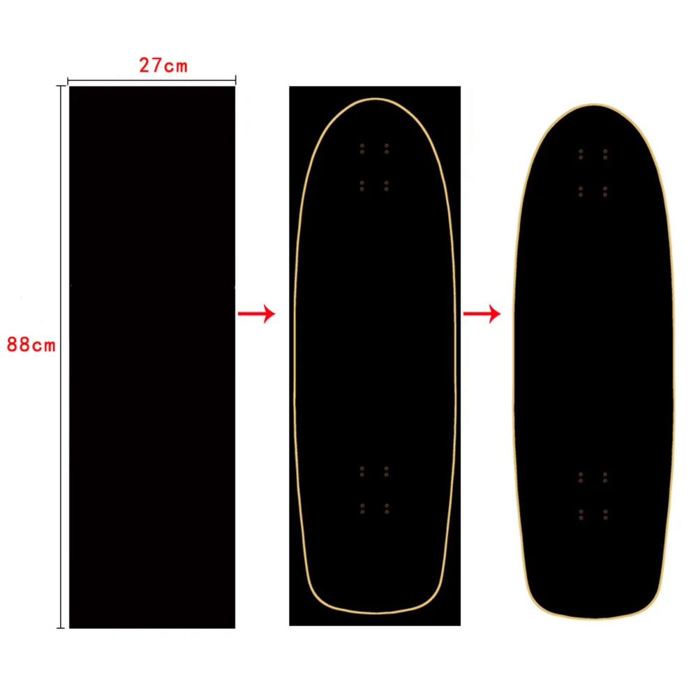 Paper Skid Deck Sticker Accessorie | Longboard Skate Board