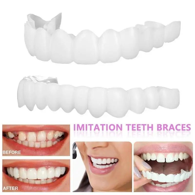 1 Pair Teeth Veneers For Men Women Cover The Teeth Fake Tooth Protect Your And Restore A Confident Smile tooth cover