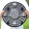 Universal Flower Pot Wheels Round Plastic Tray Heavy Duty Flower Pot Rack Plant Movable Rolling Potted Plant Stand With Rollers 4