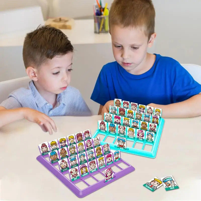 Qui est-ce Jeu de société Amusant Vous dites Je suppose Personnage Jeu de société  Famille Enfants Jeux de fête Parent-enfant Jouets de bureau éducatifs