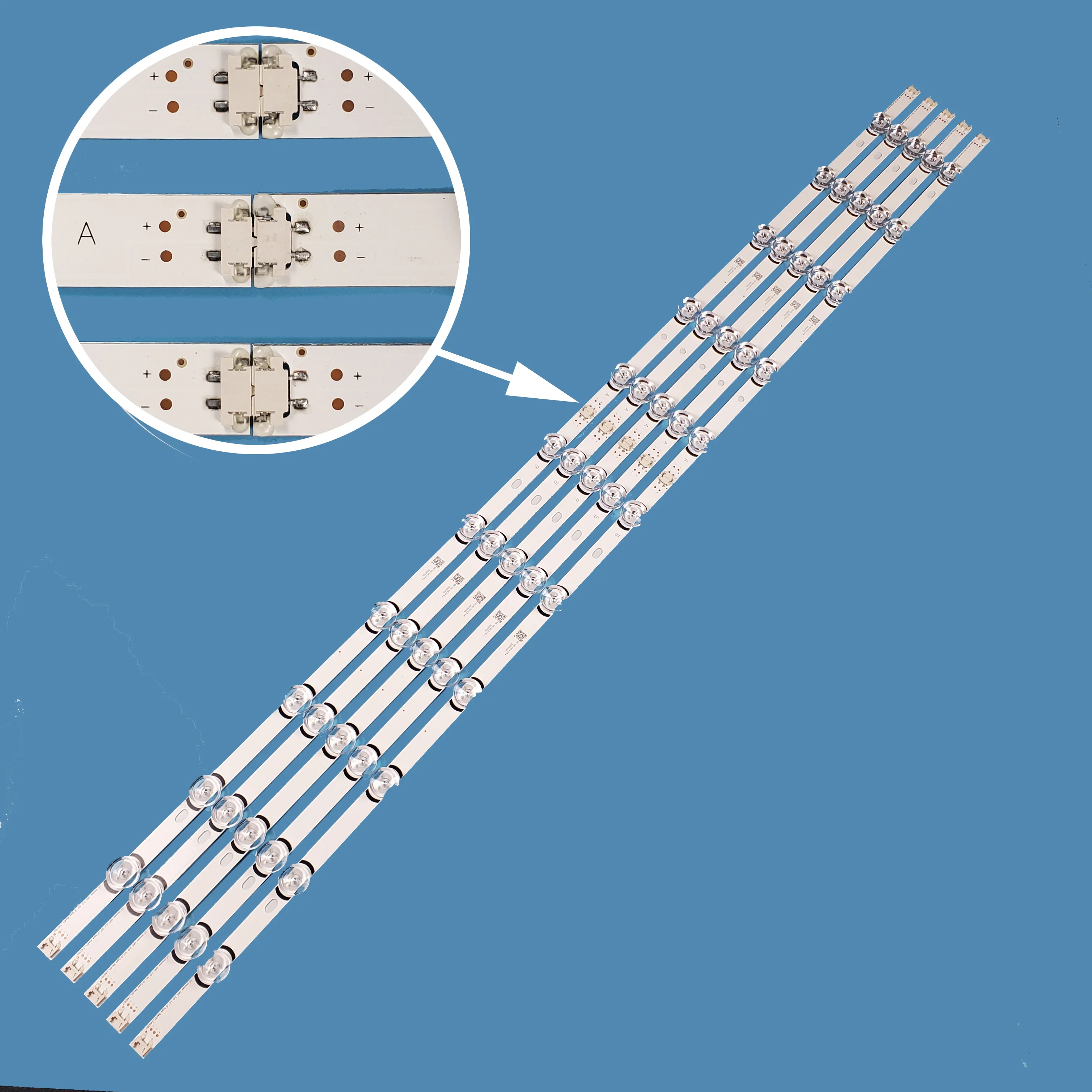 

2set 20pcs LED strip For LG Innotek DRT 3.0 55"_ A/B type Rev01 55LB561V 55LB652T LC550DUE LG55LF5950 55LY320C 55LB5700 55LF6500