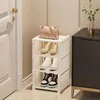 1pc 6/8 Layers Shoe Organizer, Space-saving Metal Frame & Fabric Interlayer Shoe Rack, T1 Shelf for Entryway Hallway Living Room 2